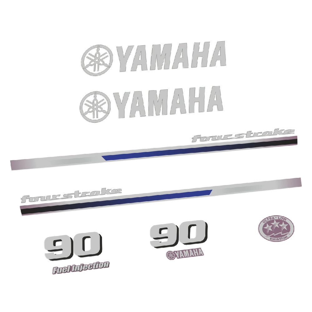 Yamaha 90HK 4-takt 2013 Påhängsmotorn Dekaler – Vinyldekalset