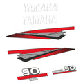 Yamaha 90HK 2-takt Påhängsmotorn Dekaler – Vinyldekalset